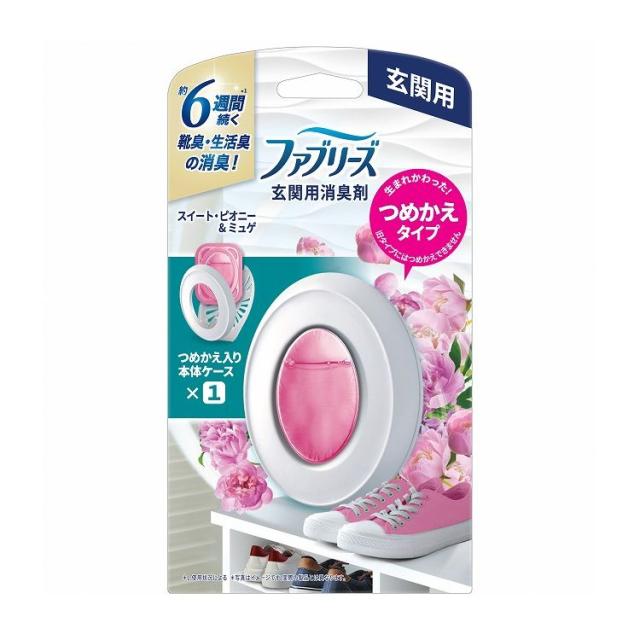 【単品12個セット】ファブリーズ玄関用消臭剤スイート・ピオニー&ミュゲ本体(代引不可)【送料無料】の通販は 7,317円