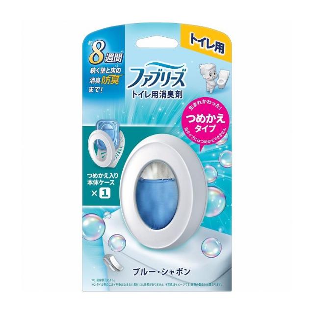 【単品18個セット】ファブリーズトイレ用消臭剤ブルー・シャボン本体(代引不可)【送料無料】