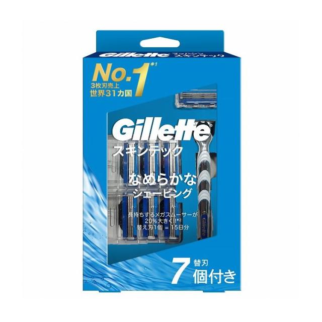 【単品10個セット】ジレットマッハシンスキンテック6Bホルダー付き(代引不可)【送料無料】の通販は