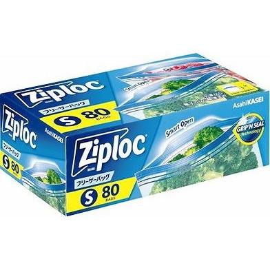【単品15個セット】 ジップロック フリーザーバッグ S 80枚入 旭化成ホームプロダクツ(代引不可)【送料無料】
