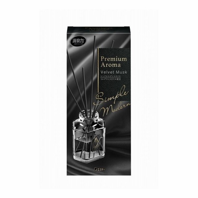 【単品9個セット】 エステー お部屋の消臭力 Premium Aroma Stick 本体 ベルベットムスク 50ML(代引不可)【送料無料】の通販は消臭剤