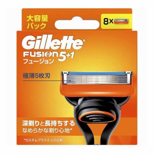 【単品3個セット】 P&G ジレット フュージョンマニュアル替刃8個入り(代引不可)【送料無料】