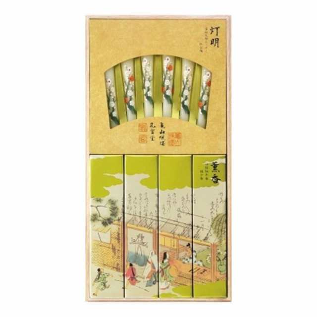 【単品6個セット】 カメヤマ 特撰絵巻 吟撰仙年香と蜜蝋 桐 500G(代引不可)【送料無料】