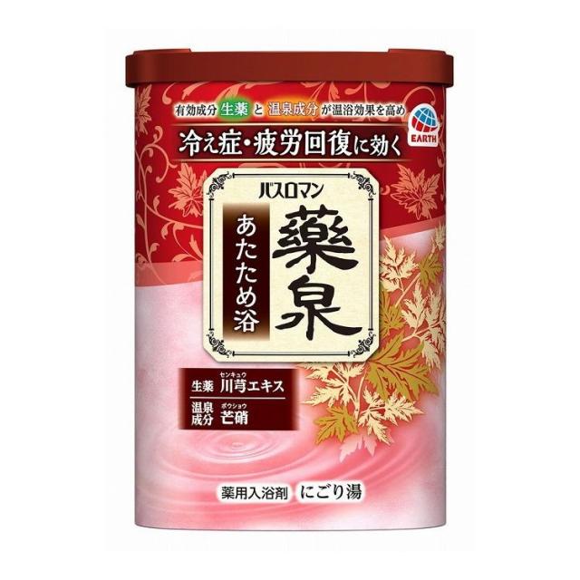 【単品12個セット】 アース製薬 バスロマン薬泉 あたため浴 600G 入浴剤(代引不可)【送料無料】の通販は