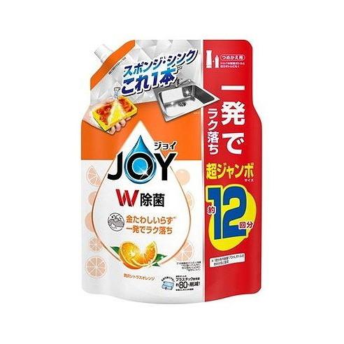 【単品5個セット】 除菌ジョイコンパクトぜい沢シトラスオレンジの香り詰替超ジャンボサイズ P&Gジャパン(代引不可)【送料無料】