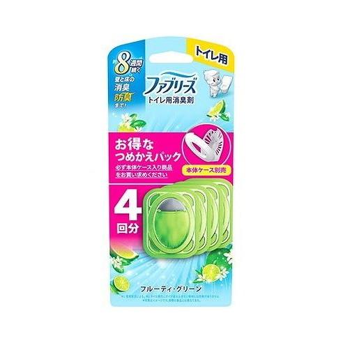 【単品14個セット】 ファブリーズトイレ用消臭剤フルーティ・グリーンつめかえ4個パック P&Gジャパン(代引不可)【送料無料】