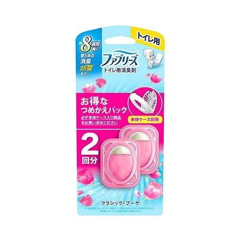 【単品16個セット】 ファブリーズトイレ用消臭剤クラシック・ブーケつめかえ2個パック P&amp;Gジャパン(代引不可)【送料無料】