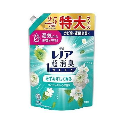【単品7個セット】 レノア超消臭1weekみずみずしく香るフレッシュグリーンの香りつめかえ用特大サイズ P&Gジャパン(代引不可)【送料無料】