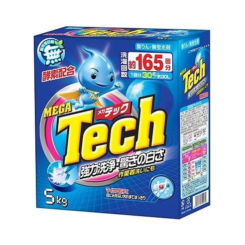 【単品6個セット】 メガテック 大型洗剤5KG 165回分 トイレタリージャパン(代引不可)【送料無料】