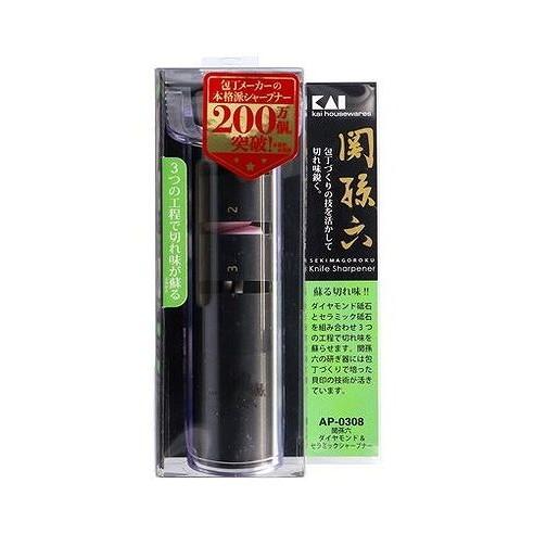 【単品5個セット】 AP0308 関孫六ダイヤモンド&セラミックシャープナー 貝印(代引不可)【送料無料】