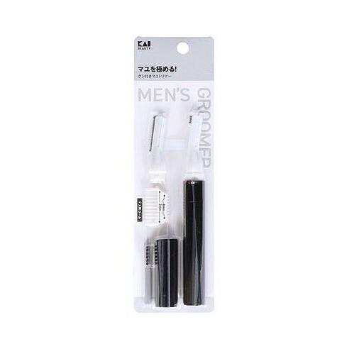 【単品2個セット】 KQ1840 クシ付きマユトリマー 貝印(代引不可)【メール便配送】【送料無料】