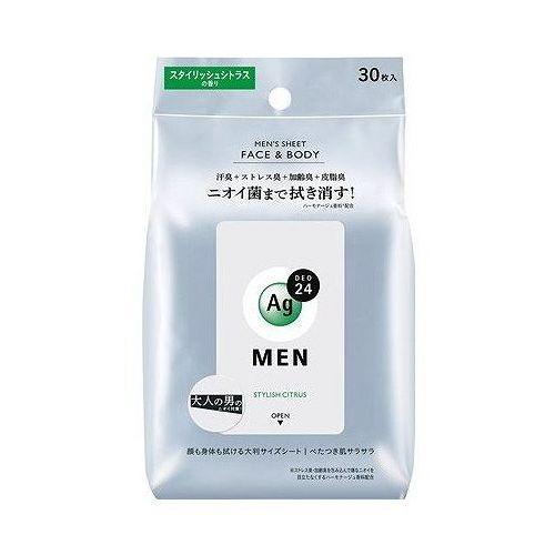 【単品18個セット】 ファイントゥデイ エージー24メン メンズシート フェイス&ボディ(スタイリッシュシトラス) デオドラントシート 男性用デオドラント 持ち運び フェイスシート ボディシー