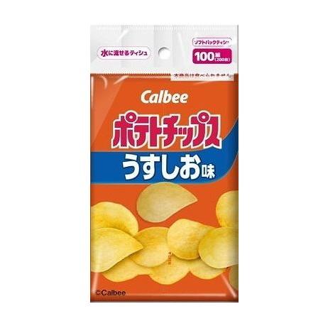 【単品2個セット】 カルビー ポテトチップス ソフトパックティシュ100組 ダイレイ(代引不可)