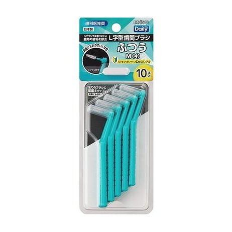 【単品15個セット】 B-D4674 デイリーキャップ付L字歯間ブラシ10本入・M エビス(代引不可)【送料無料】