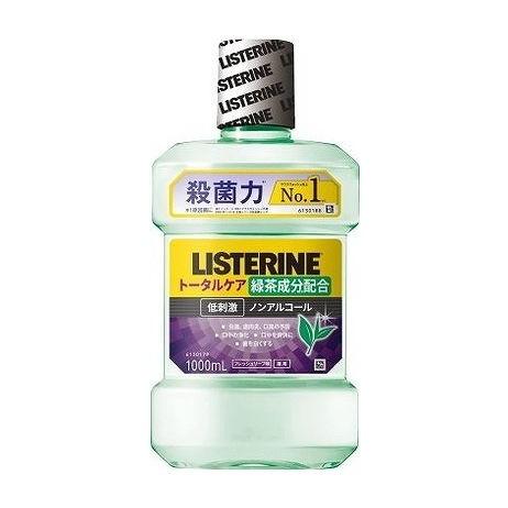 【単品8個仕かける】 薬用リステリン 総締め世話をする 緑であること御茶 1000ML JNTLコンシューマーヘルス(代引不可)【貨物輸送無料】