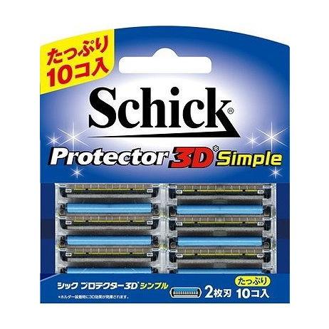 【単品2個セット】 プロテクター3Dシンプル 替刃 10コ入 シック・ジャパン(代引不可)【送料無料】
