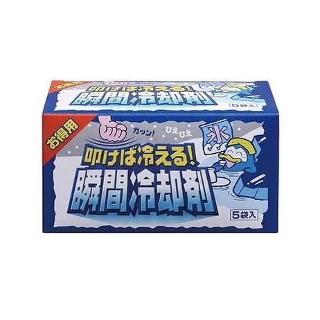 【単品10個セット】 叩けば冷える!瞬間冷却剤 5袋入 扶桑化学(代引不可)【送料無料】