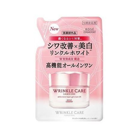 【単品20個セット】 コーセーコスメポート グレイス ワン リンクルケア ホワイト モイストリペア ジェルクリーム EX つめかえ(代引不可)【送料無料】