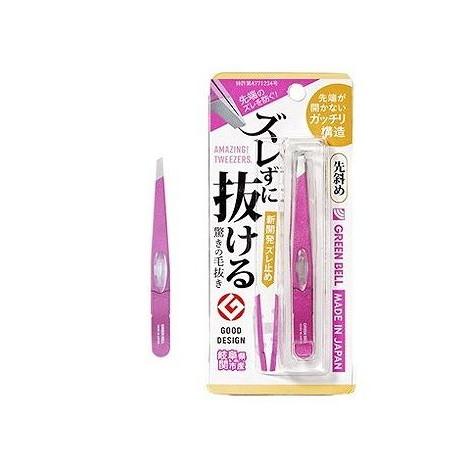 【単品10個セット】 GT-235ズレずに抜ける驚きの毛抜先斜めシヤイニーピンク(代引不可)【送料無料】