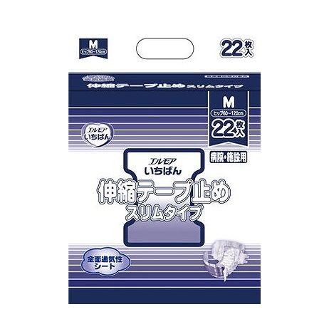 【単品2個セット】 エルモアいちばん 伸縮テープスリム M 22枚(代引不可)【送料無料】