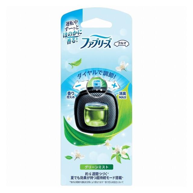 【単品15個セット】 ファブリーズ イージークリップグリーンミスト 芳香剤 車用 P&Gジャパン(代引不可)【送料無料】