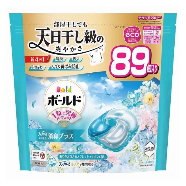 【単品2個セット】 ボールド ジェルボール4D爽やかフレッシュフラワーサボンの香りつめかえテラジャンボサイズ 洗濯 大容量 P&Gジャパン(代引不可)【送料無料】
