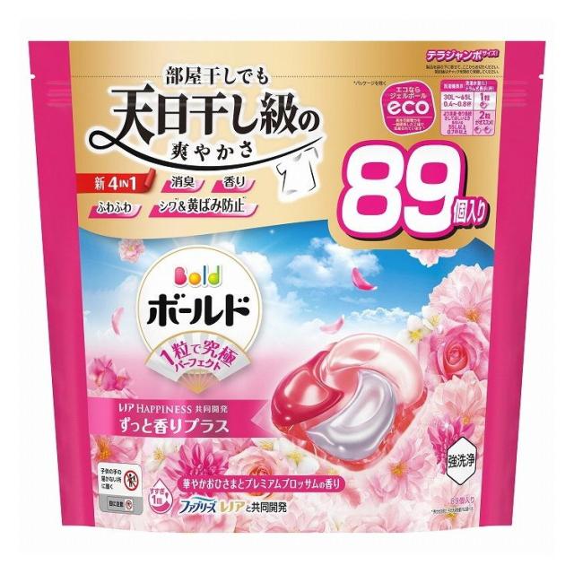 【単品4個セット】 ボールド ジェルボール4D華やかプレミアムブロッサムの香りつめかえテラジャンボサイズ 洗濯 大容量 P&amp;Gジャパン(代引不可)【送料無料】