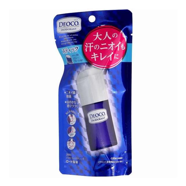 【単品8個仕かける】 ロート製薬 デオコ 薬用デオドラントスティック(代引不可)【貨物輸送無料】