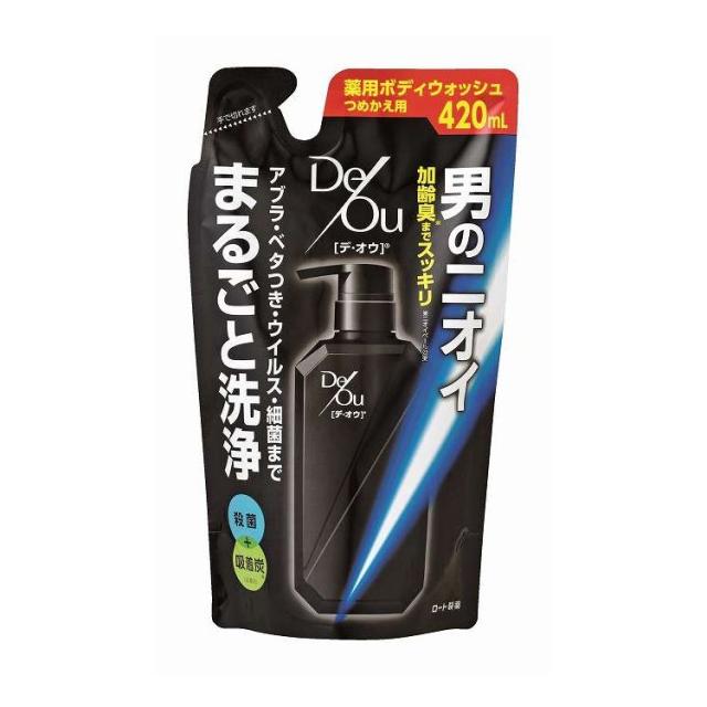 【単品18個セット】 ロート製薬 デ・オウ 薬用クレンジングウォッシュ 詰替え 420ml(代引不可)【送料無料】