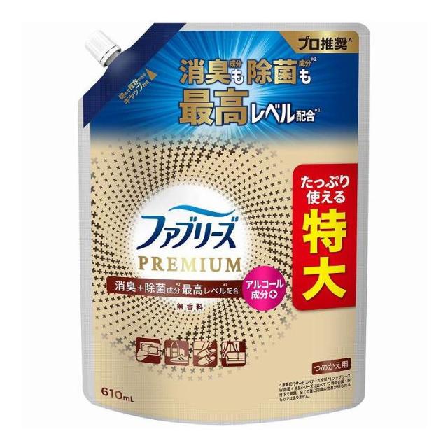 【単品7個セット】 ファブリーズW除菌+消臭プレミアム無香料つめかえ特大サイズ P&Gジャパン(代引不可)【送料無料】