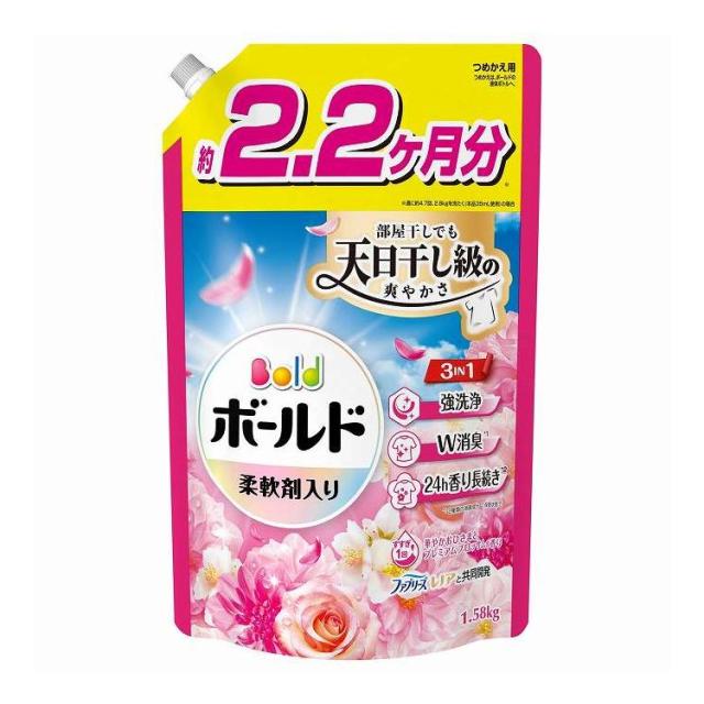 【単品6個セット】 ボールドジェル華やかプレミアムブロッサムの香りつめかえ用ウルトラジャンボサイズ P&Gジャパン(代引不可)【送料無料】
