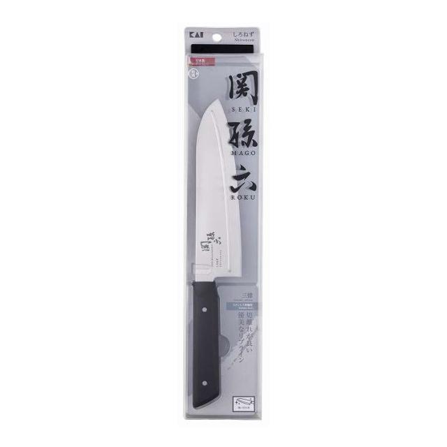 【単品5個セット】 関孫六 しろねず 三徳165mm 貝印(代引不可)【送料無料】