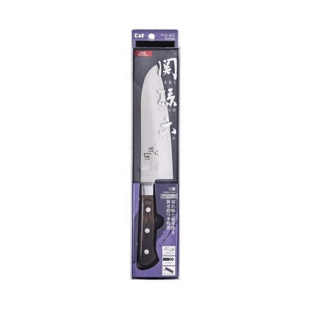 【単品4個セット】 関孫六 べにふじ 三徳165mm 貝印(代引不可)【送料無料】