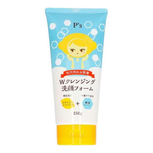 【単品17個セット】 P'sビタミンC+酵素Wクレンジング洗顔フォーム コスメステーション(代引不可)【送料無料】