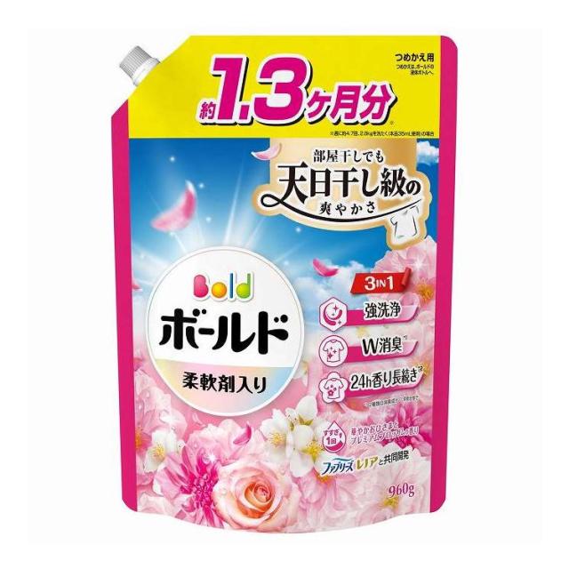 【単品14個セット】 ボールドジェル華やかプレミアムブロッサムの香りつめかえ用超ジャンボサイズ P&Gジャパン(代引不可)【送料無料】