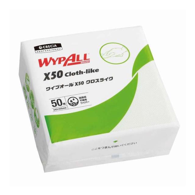 【単品12個セット】 ワイプオールX50クロスライク4つ折り(代引不可)【送料無料】