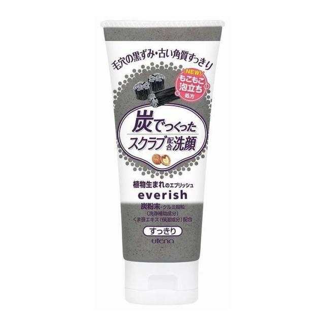 【単品12個セット】 ウテナ エブリッシュ 炭スクラブ洗顔(代引不可)【送料無料】