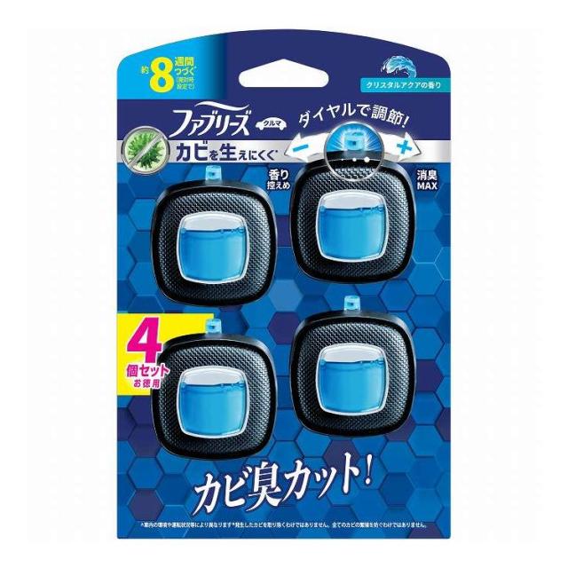 【単品6個セット】 P&Gジャパン ファブリーズイージークリップ防カビエキスパートクリスタルアクア4個パック(代引不可)【送料無料】