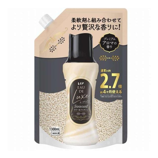 【単品6個セット】 P&amp;Gジャパン レノアオードリュクスアロマジュエルイノセントリリー&amp;ジャスミンの香りつめかえ用超特大サイズ 1300mL(代引不可)【送料無料】