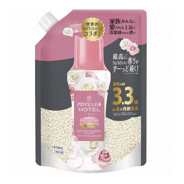 【単品7個セット】 P&amp;Gジャパン レノアアロマジュエルホワイトフローラル&amp;サボンの香りつめかえ用超特大サイズ 1410mL(代引不可)【送料無料】