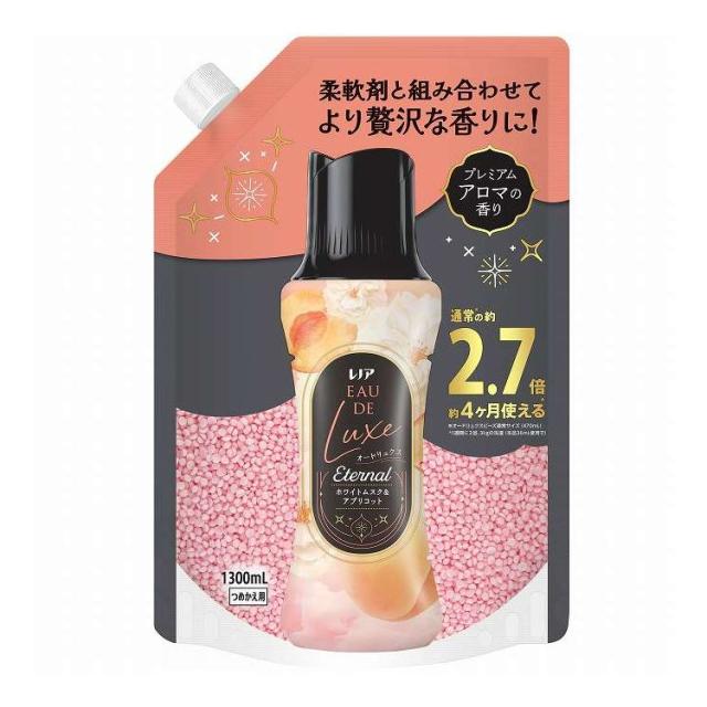 【単品7個仕かける】 P&Gジャパン レノアオードリュクスアロマジュエルエターナルホワイトムスク&杏の芳ばしさつめかえ用超特大大きさ 1300mL(代引不可)【貨物輸送無料】
