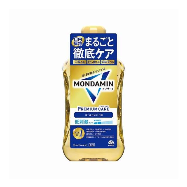 【単品8個セット】 アース製薬 モンダミン プレミアムケア ゴールドミント 1000ml(代引不可)【送料無料】 6,002円