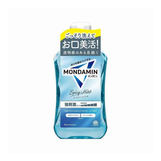 【単品8個セット】 アース製薬 モンダミン スパイシーミント 1000ml(代引不可)【送料無料】