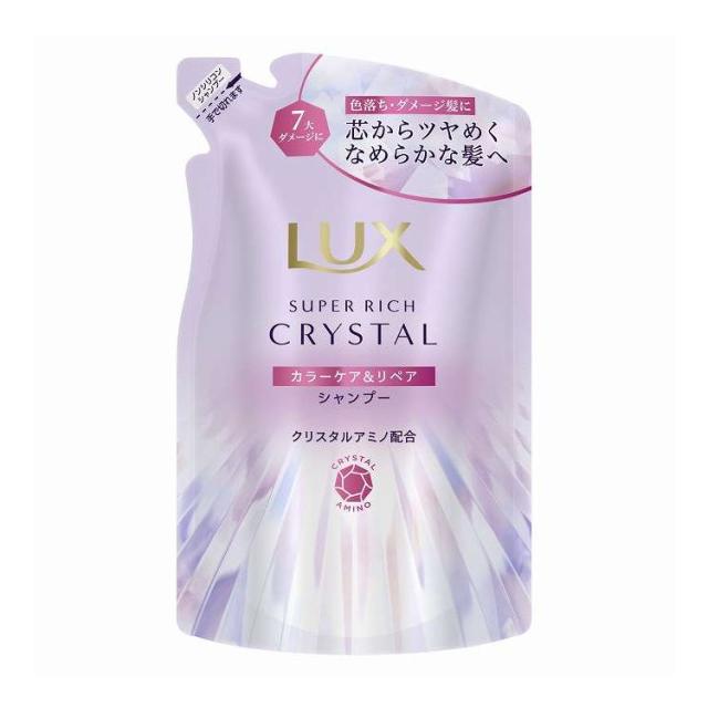 【単品11個セット】 ユニリーバ・ジャパン ラックス スーパーリッチクリスタル カラーケア&リペア シャンプー つめかえ用 300G(代引不可)【送料無料】