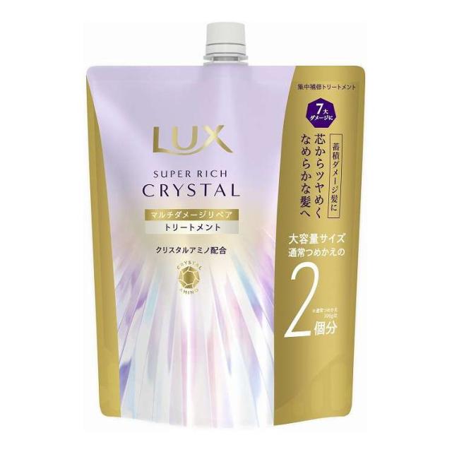 【単品11個セット】 ユニリーバ・ジャパン ラックス スーパーリッチクリスタル マルチダメージリペア トリートメント つめかえ用 600G(代引不可)【送料無料】