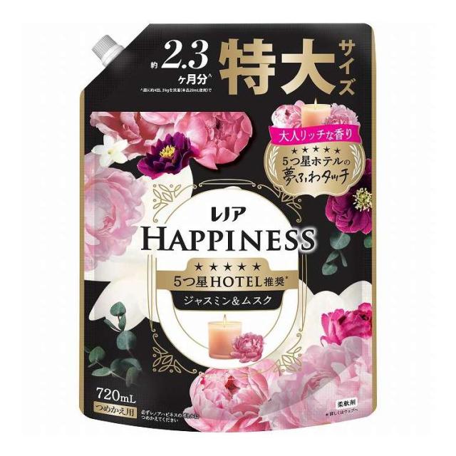 【単品11個セット】 P&amp;Gジャパン レノアハピネス夢ふわタッチジャスミン&amp;ムスクの香り詰替用特大サイズ 720mL(代引不可)【送料無料】