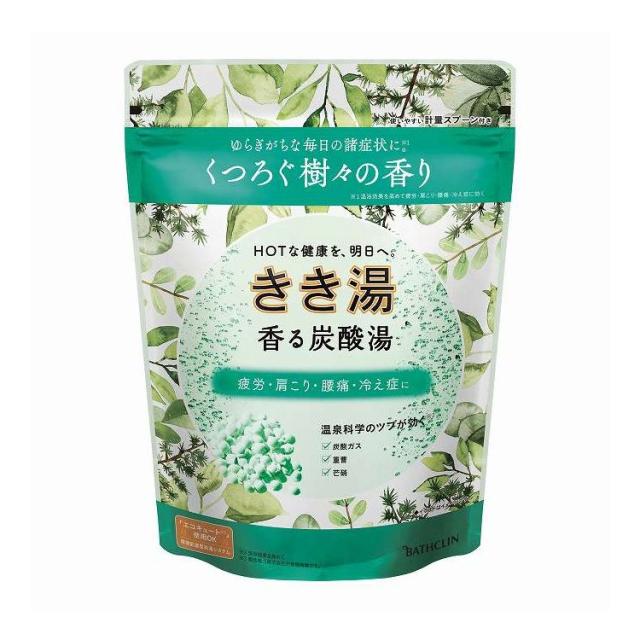 【単品11個仕かける】 バスクリン きき湯 香る炭酸湯 樹々の芳ばしさ 360G(代引不可)【貨物輸送無料】