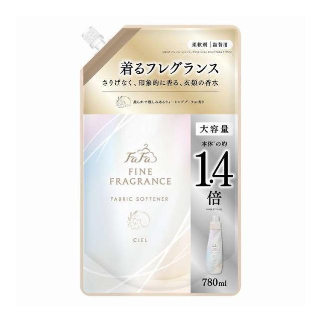 【単品12個セット】 NSファーファ・ジャパン ファーファ ファインフレグランスシエル詰替用 780mL(代引不可)【送料無料】