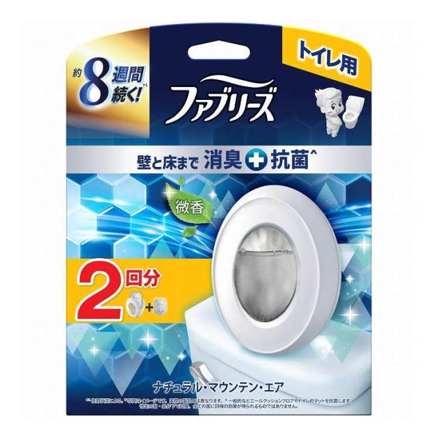 【単品12個セット】 P&amp;Gジャパン ファブリーズトイレ用消臭剤プレミアムシリーズ+ ナチュラルマウンテンエア本体+つめかえ1個パック(代引不可)【送料無料】
