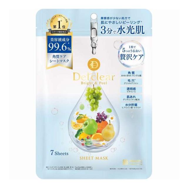 【単品12個セット】 明色化粧品 DETクリア ブライト&ピール シートマスク(代引不可)【送料無料】